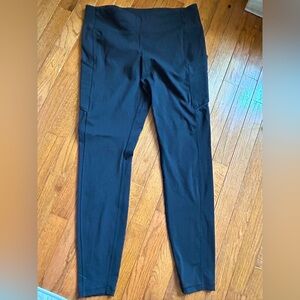 Like new condition size 12 lululemon black leggings with pockets 28 length